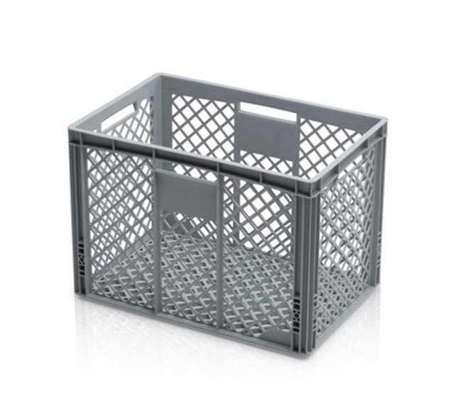 EURO crate perforated 60x40x42 rec. black