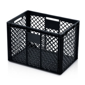 Bac de rangement Perforé 60x40x42 cm Noir  Eurobox