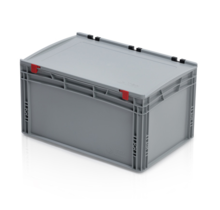 EURO crate 60x40x33,5 with lid closed handle
