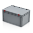 SalesBridges Eurobox Universal 60x40x33.5 cm with lid closed handle Euro container KTL box