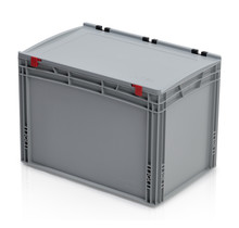 Eurobox Universal 60x40x43.5 cm avec couvercle poignée feche Conteneur Euro KTL box