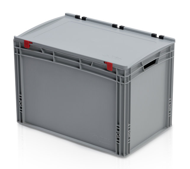 Eurobox Universal 60x40x43.5 cm with lid Open handle Euro container KTL box