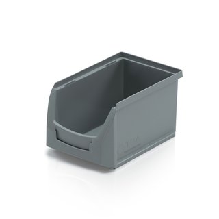 Magazijnbak Kunststof B PP 23x15x12.5cm Grijs