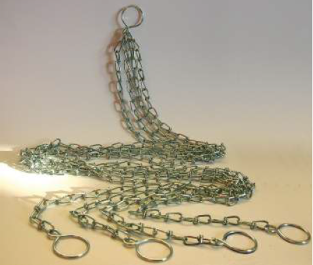 Metalen ketting für Veiligheidsspiegel 360° Koepel spiegel Observatiespiegel 1 meter