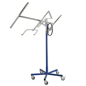 Board lift gypsum board lift for tilted or straight ceiling