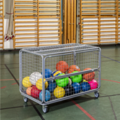 Mesh trolley with folding window L118xW67xH86 cm Zinc with top and padlock 150Kg Mesh trolley with folding window L118xW67xH86 cm Zinc with top and padlock 150Kg