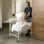 Gaaswanden Trolley met Deksel L 800 x B 600 x H 915 mm 100kg 4 zwenkwielen