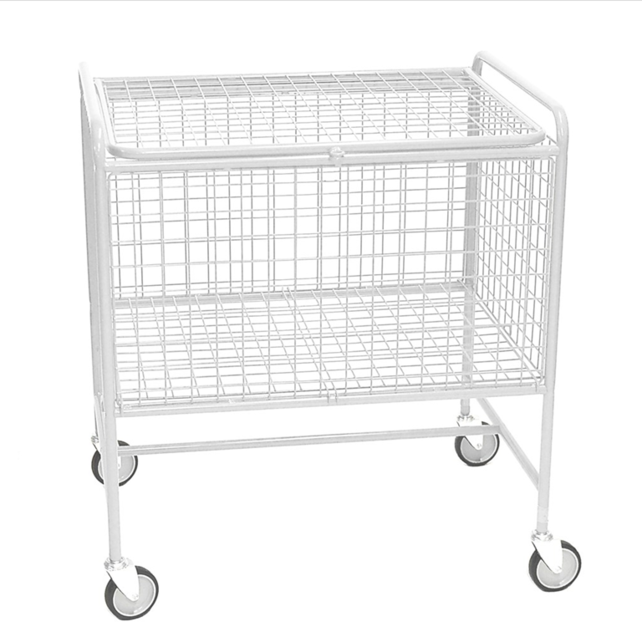 Gitterwagen mit Deckel 800 × 600 × 915 mm – 100 kg, 4 Lenkrollen