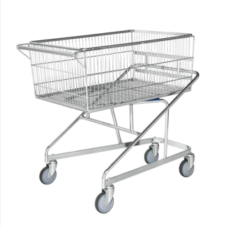 Grote Winkelwagen Transportwagen verzinkt L 1070 x B 680 x H 1050 mm nestbar 300kg