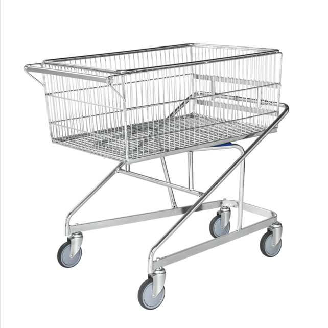 Grote Winkelwagen Transportwagen verzinkt L 1070 x B 680 x H 1050 mm nestbar 300kg