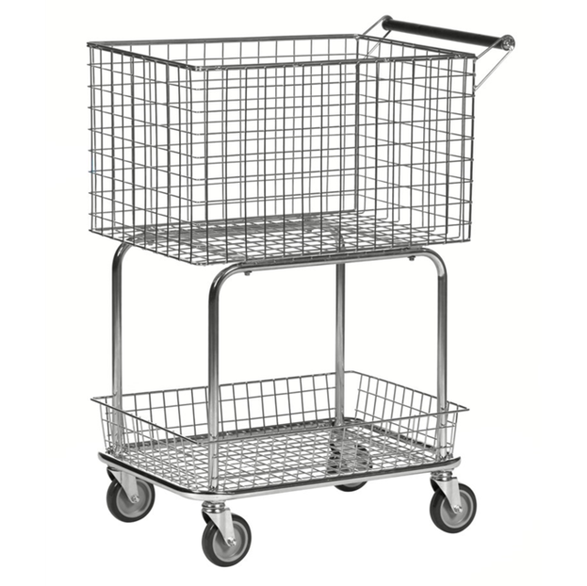 Lagerwagen Trolley 690 × 410 × 950 mm – Verzinkt, 100 kg