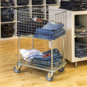 Trolley Winkelwagen Magazijnwagen L690 x B410 x H950 mm  Verzinkt 100Kg