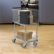 Lagerwagen Trolley 690 × 410 × 950 mm – Verzinkt, 100 kg