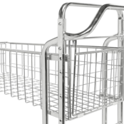 Chariot d'entrepôt  L 98 x L 53 x H 121 cm  avec panier emboitable