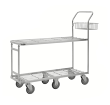 Grote Winkelwagen Magazijnwagen 132x43x112cm Trolley  400Kg