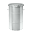 Salesbridges Waste bin 160L Round  Galvanized Steel Retro design with lid