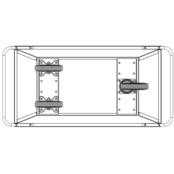 Container on wheels 400L for construction material or waste Container on wheels 400L for construction material or waste