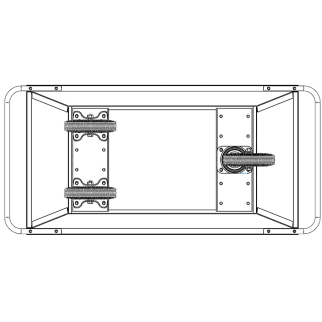 Container on wheels 400L for construction material or waste Container on wheels 400L for construction material or waste