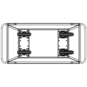 Container on wheels 400L for construction material or waste Container on wheels 400L for construction material or waste