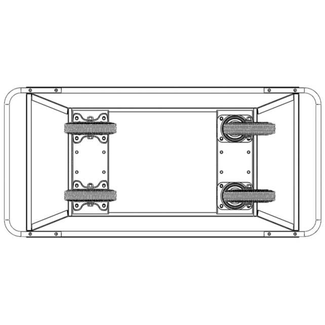 Container on wheels 400L for construction material or waste Container on wheels 400L for construction material or waste
