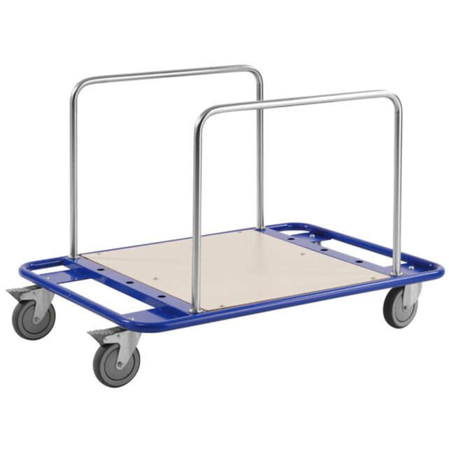 Platenwagen Lichte 100x70cm met 5 insteekhekken