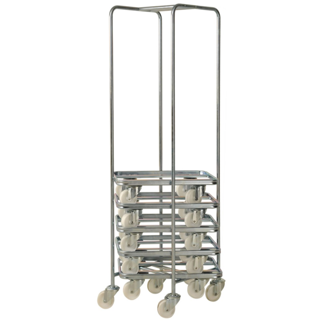 Standaard stelling op wielen voor dolly 60x40 cm 10 stuks