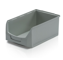 Bac à bec en plastique pour magasin PP A  51x31x20cm Gris