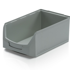 Magazijnbak Kunststof D PP 51x31x20cm Grijs