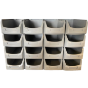 Storage bin D gray - 50 x 31 x 20 cm