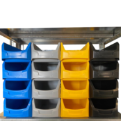 Bac à bec en plastique pour magasin PP A  51x31x20cm Gris Bac à bec en plastique pour magasin PP A  51x31x20cm Gris