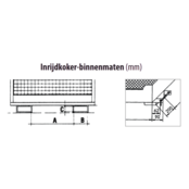 Access Safety Working Platform 1295x800x1985mm  for forklift 300L TÜV length direction