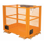 Zugangssicherheits-Arbeitsplattform 1040 x 1305 x 2355 mm für Gabelstapler 300MII TÜV Zweiwege-Pickup