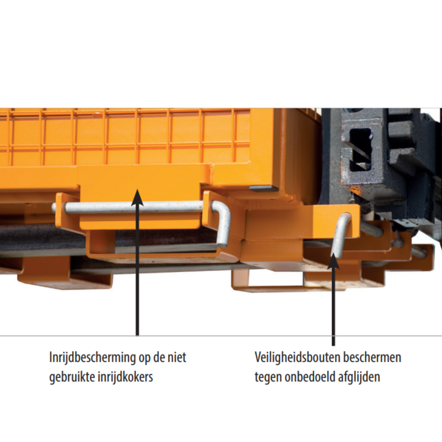 Zugangssicherheits-Arbeitsplattform 1040 x 1305 x 2355 mm für Gabelstapler 300MII TÜV Zweiwege-Pickup