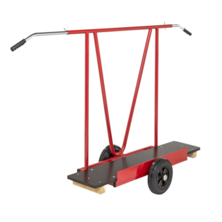 Ergonomic panel trolley for heavy loads 170 × 54 cm