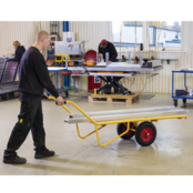 Heavy duty platform trolley 2330 x 615 x 775 mm
