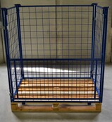 Aufsatzrahmen Stahl H100 cm Klappöffnung für 100x120 cm pallet Opzetkooi
