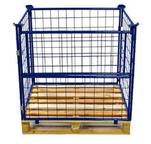 Aufsatzrahmen Stahl H100 cm Klappöffnung für 100x120 cm pallet Opzetkooi