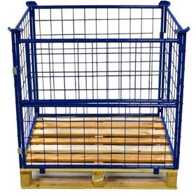 Aufsatzrahmen Stahl H100 cm Klappöffnung für 100x120 cm pallet Opzetkooi