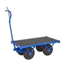 Chariot industriel à traction manuelle 1200 x 690 x 397 mm Chariot à plate-forme