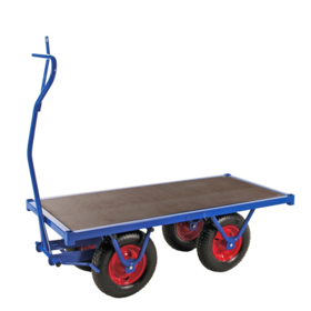 Industrial Hand Pull Trolley 1500 x 700 x 460 mm  Platform Trolley