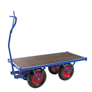Industrial Hand Pull Trolley 1500 x 700 x 460 mm  Platform Trolley