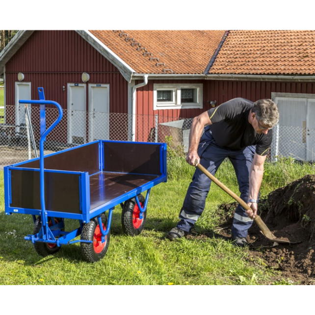 Industrial Hand Pull Trolley 1500 x 700 x 460 mm  Platform Trolley