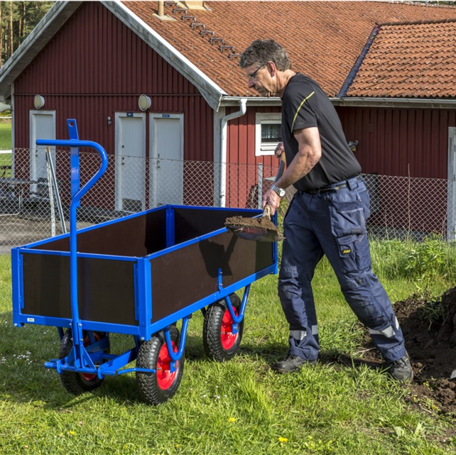 Industrieller Handziehwagen 1500 × 700 × 460 mm – Plattformwagen 800kg