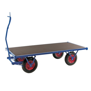 Industrial Hand Pull Trolley 2000 x 1000 x 460 mm  Platform Trolley