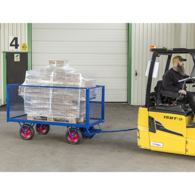 Industrie Handzugwagen 2000 × 1000 × 460 mm, Tragkraft 800 kg