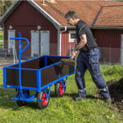 Industrie-Handzugwagen 2500 × 1000 × 460 mm, Tragkraft 800 kg