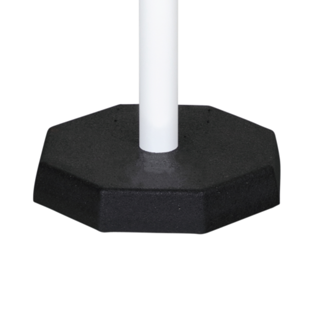 Poteaux de barrière lot de 6 avec chaîne de 25 m Robuste Jaune/Noir