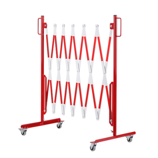 Barrière Extensible en acier Rouge Blanc