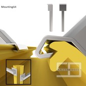 Protection d’échelle  d-flexx ALFA pour rayonnage H400xL75-99mm