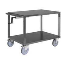 Table trolley 1000x700x845 mm height adjustable with crank leveler
